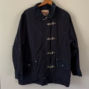 Woolrich women's Fireman style jacket Dark navy blue Size Large EUC 1990s